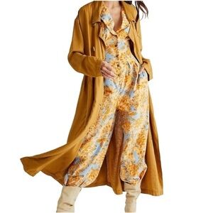 Free People Floral Jumpsuit- Size Large